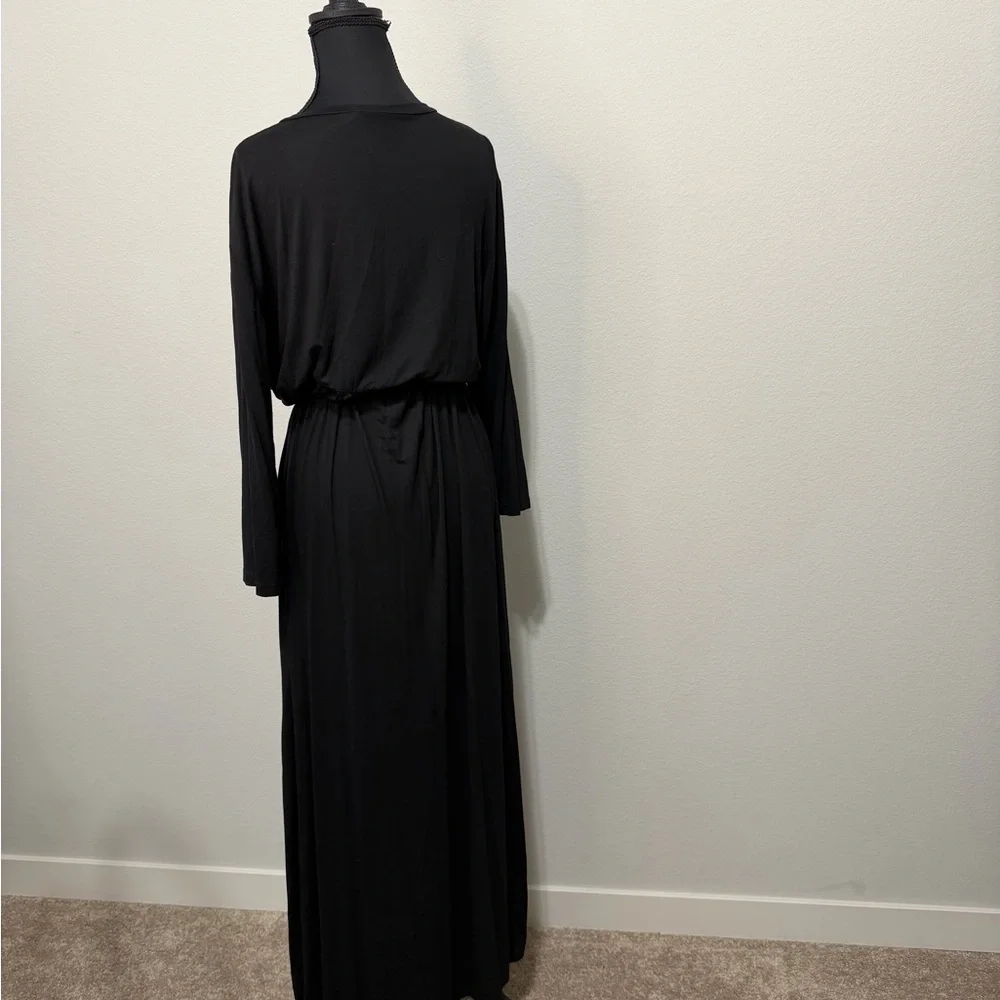Black Long Sleeve Maxi Dress